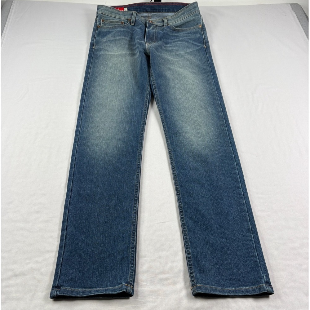 American Giant Jeans Mens 30x32 Blue Roughneck Straight Leg Stretch Denim Work